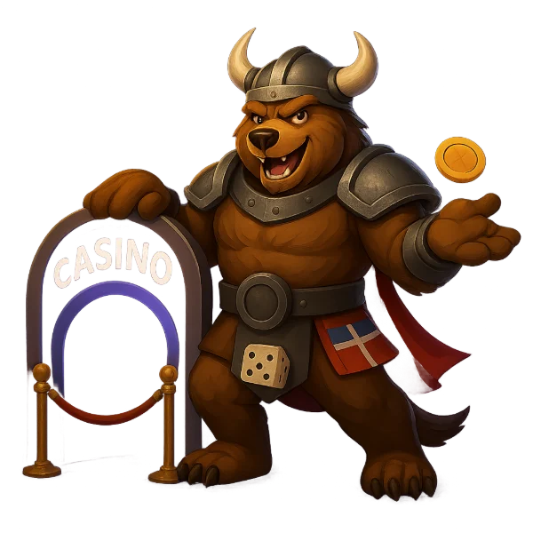 Maskoten Bjørn Strongdice hos Betflare Casino